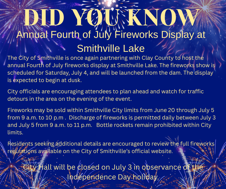 July 4 Fireworks Display